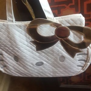 White hello kitty bow bag